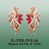 Серьги XL-3326 опока