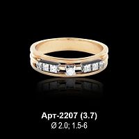 Кольцо Арт-2207 восковка