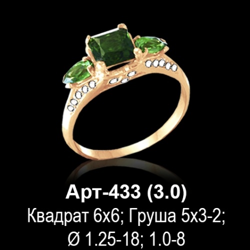 Кольцо Арт-433 восковка