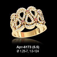 Кольцо Арт-6173 восковка