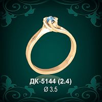 Кольцо "Одинарка" ДК-5144 восковка