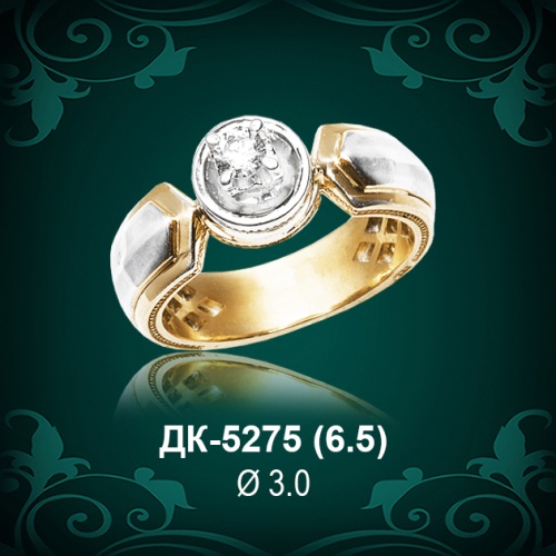 Кольцо "Одинарка" ДК-5275 восковка