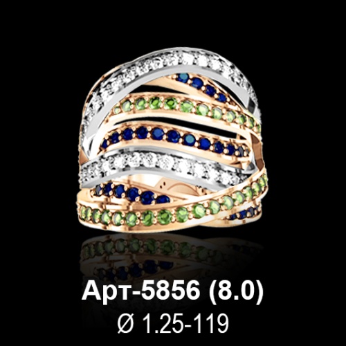 Кольцо Арт-5856 восковка