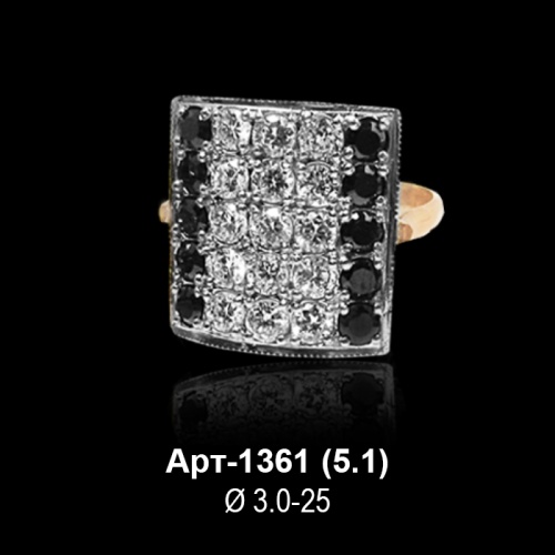 Кольцо Арт-1361 восковка