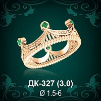 Кольцо "Корона" ДК-327 восковка