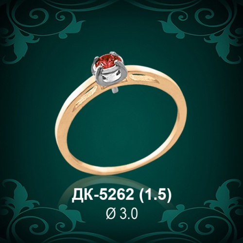 Кольцо "Одинарка" ДК-5262 восковка