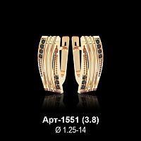 Серьги Арт-1551 восковка