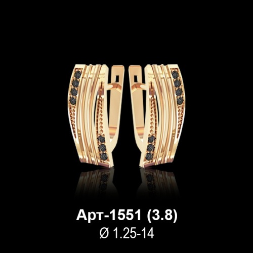 Серьги Арт-1551 восковка