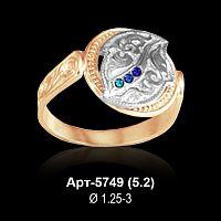 Кольцо Арт-5749 восковка