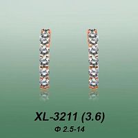 Серьги "Дорожка" XL-3211 опока