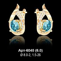 Серьги Арт-6045 восковка
