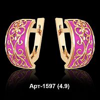 Серьги Арт-1597 восковка