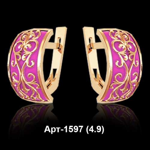 Серьги Арт-1597 восковка