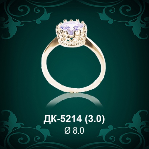Кольцо "Одинарка" ДК-5214 восковка Кольцо "Одинарка" ДК-5214 восковка