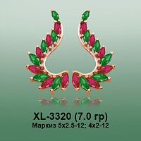 Серьги XL-3320 опока