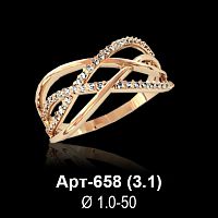 Кольцо Арт-658 восковка