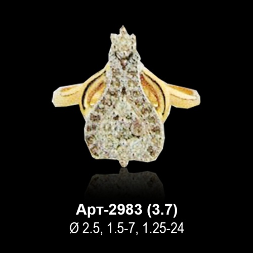 Кольцо Арт-2983 восковка Кольцо Арт-2983 восковка