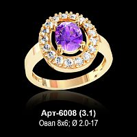 Кольцо Арт-6008 восковка