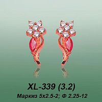 Серьги XL-339 опока