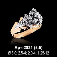 Кольцо Арт-2031 восковка