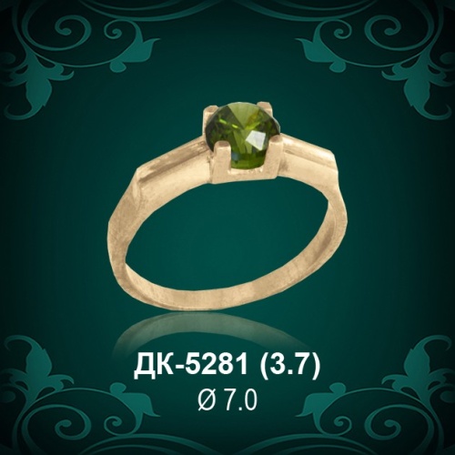 Кольцо "Одинарка" ДК-5281 восковка