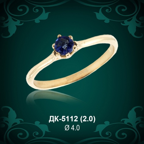 Кольцо "Одинарка" ДК-5112 восковка
