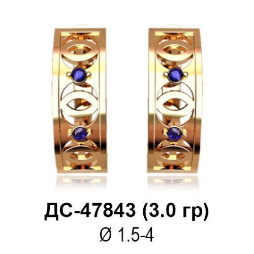Серьги ДС-47843 восковка Серьги ДС-47843 восковка