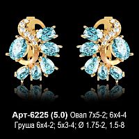 Серьги Арт-6225 восковка
