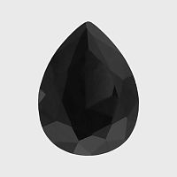 55232 Груша Нано-Чёрная - 16х12 мм
