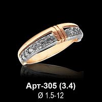 Кольцо Арт-305 восковка