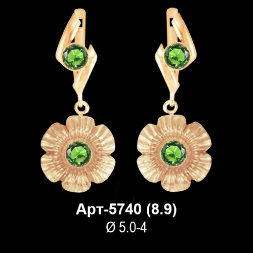 Серьги Арт-5740 восковка