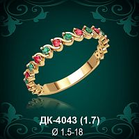 Кольцо "Дорожка" ДК-4043 восковка