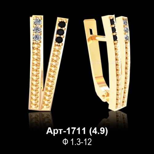 Серьги Арт-1711 восковка