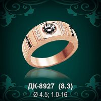 Мужской перстень ДК-8927 восковка
