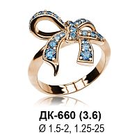 Кольцо "Бантик" ДК-660 восковка