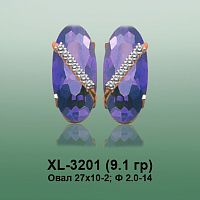Серьги XL-3201 опока