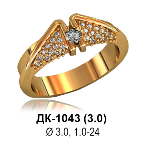 Кольцо ДК-1043 восковка