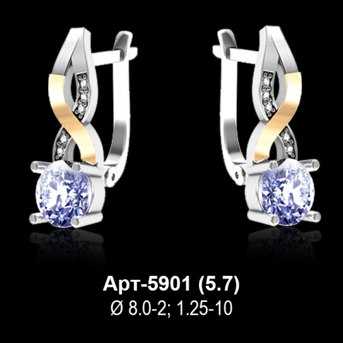 Серьги Арт-5901 восковка