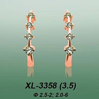 Серьги XL-3358 опока