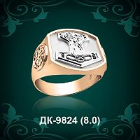 Мужской перстень "Молот Тора" ДК-9824 восковка