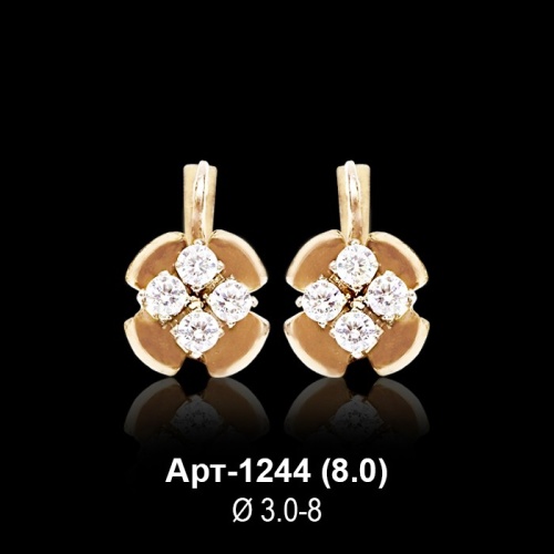 Серьги Арт-1244 восковка