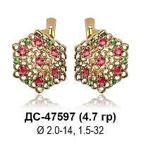 Серьги ДС-47597 восковка