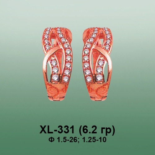 Серьги XL-331 опока