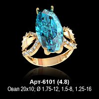 Кольцо Арт-6101 восковка
