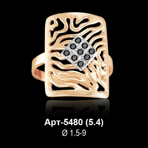 Кольцо Арт-5480 восковка