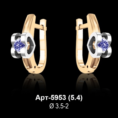 Серьги Арт-5953 восковка
