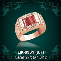 Мужской перстень ДК-8931 восковка