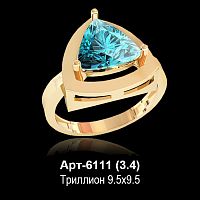 Кольцо Арт-6111 восковка