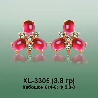 Серьги XL-3305 опока