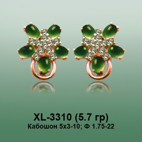 Серьги XL-3310 опока